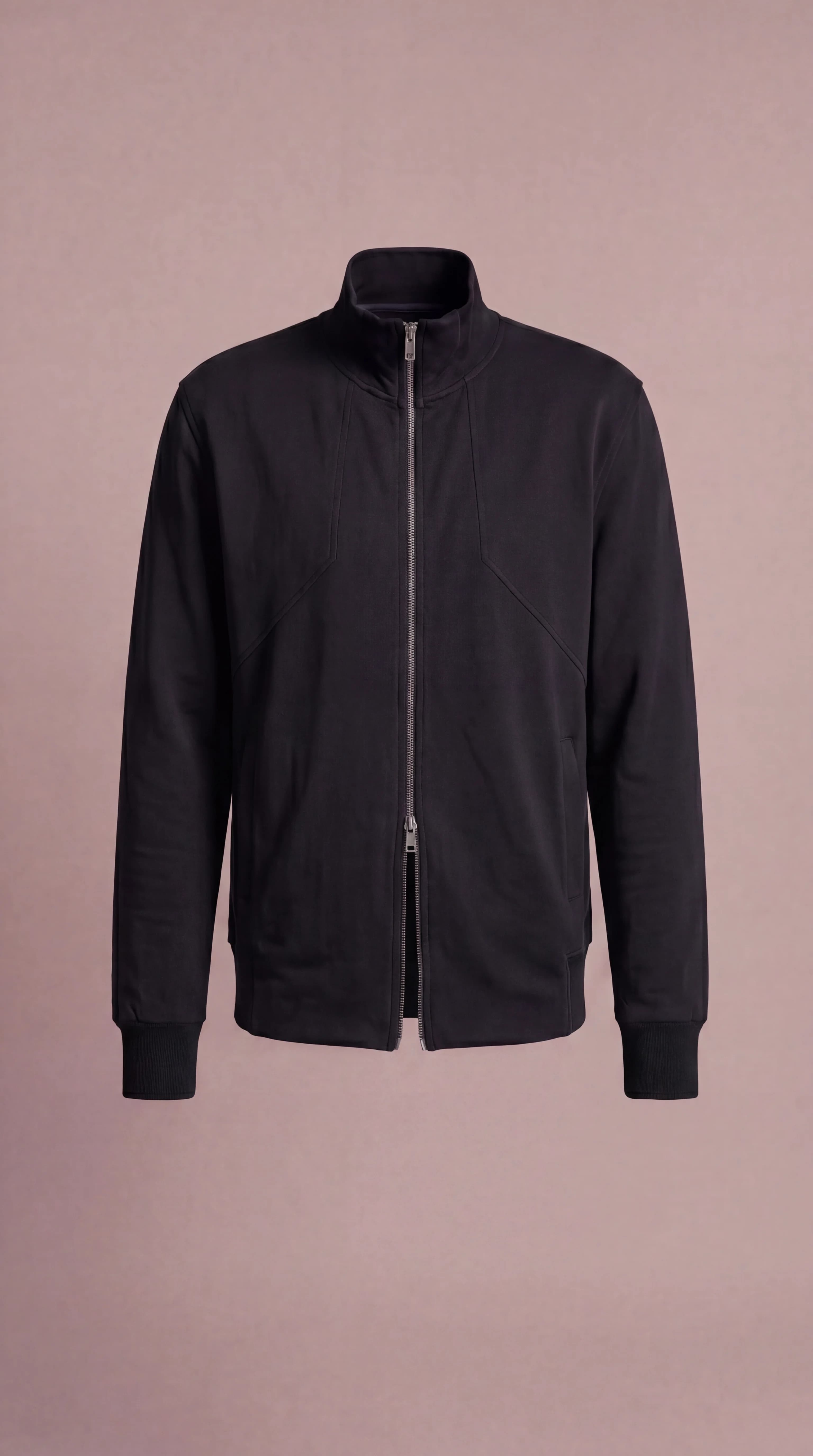 Кофта на молнии с воротником-стойкой «Стержень»